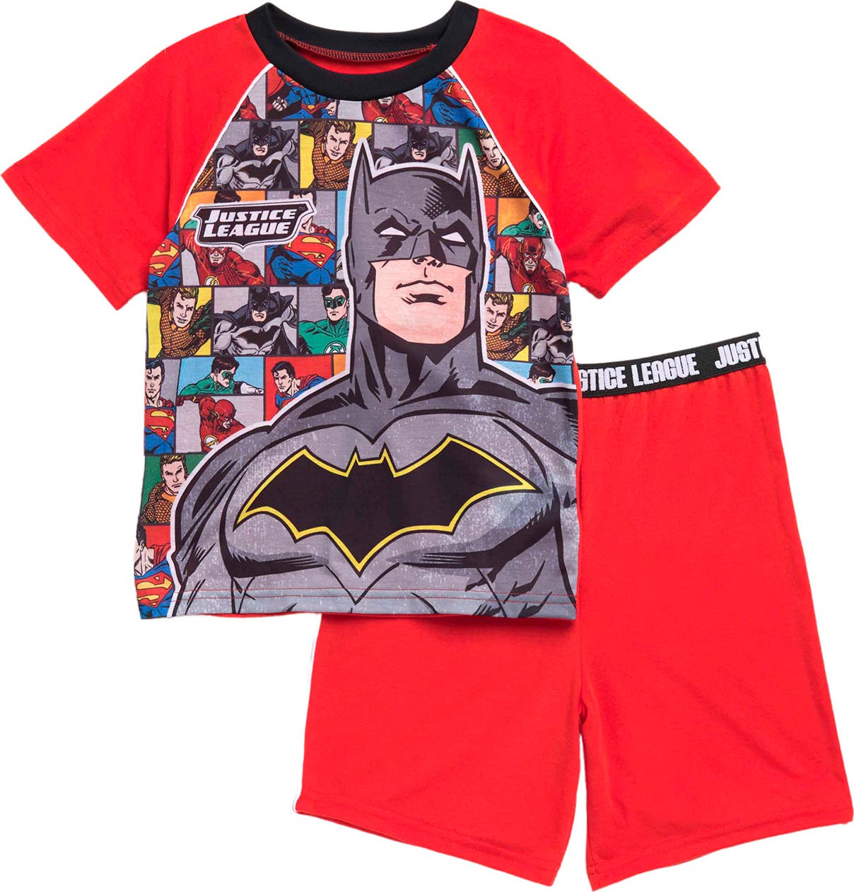 Komar Kids Little Boys Batman Long Sleeve Cape Sleepwear Set Black 2T Komar Boys 2-7 K157782BM 